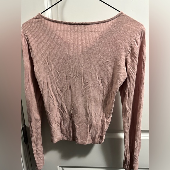 Long sleeve cropped T shirt - Picture 2 of 2